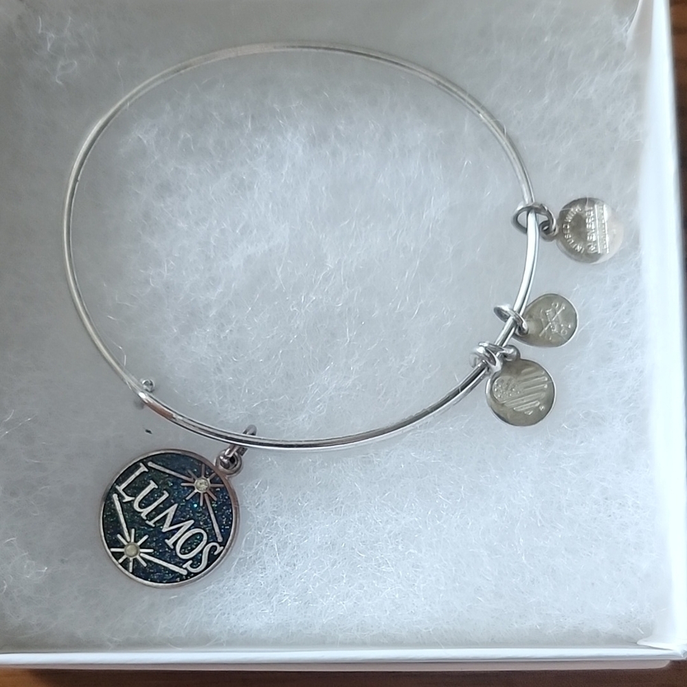 Silver Charm Bracelet with Lumos Pendant